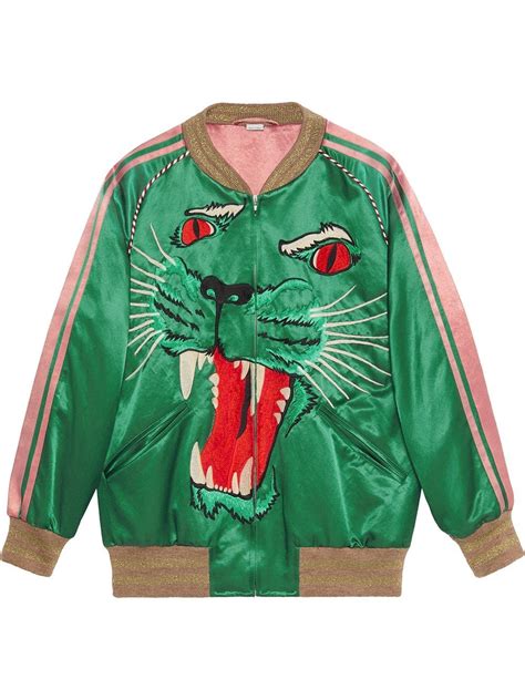 fake gucci sequin bomber jacket|gucci tiger accessories.